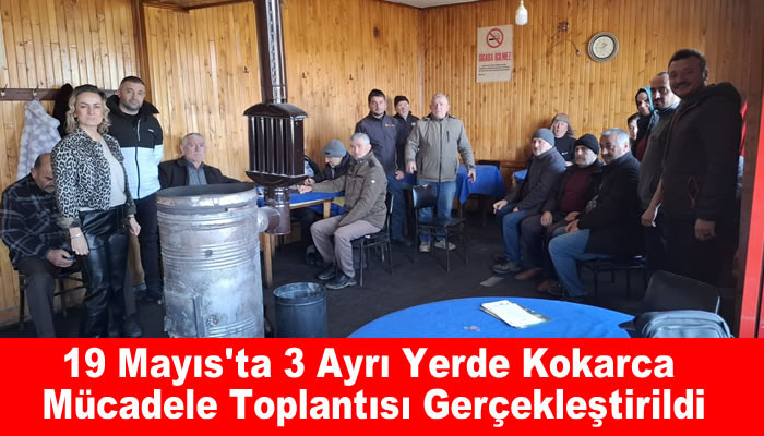 19 Mayıs'ta 3 Ayrı Yerde Kokarca Mücadele Toplantısı Gerçekleştirildi