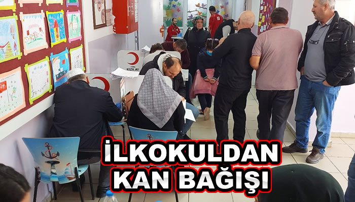 İLKOKULDAN KAN BAĞIŞI