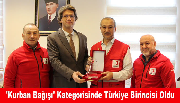 'Kurban Bağışı' Kategorisinde Türkiye Birincisi Oldu